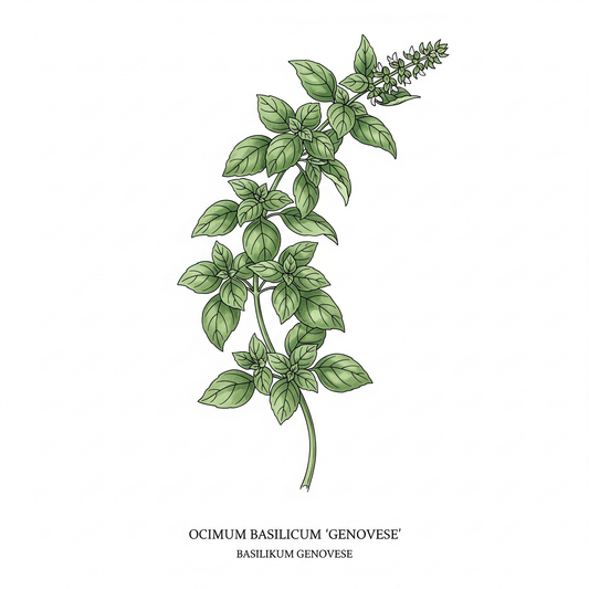 Plakat (Basilikum Genovese)