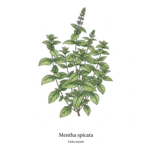 Plakat (Mentha spicata) Grøn mynte